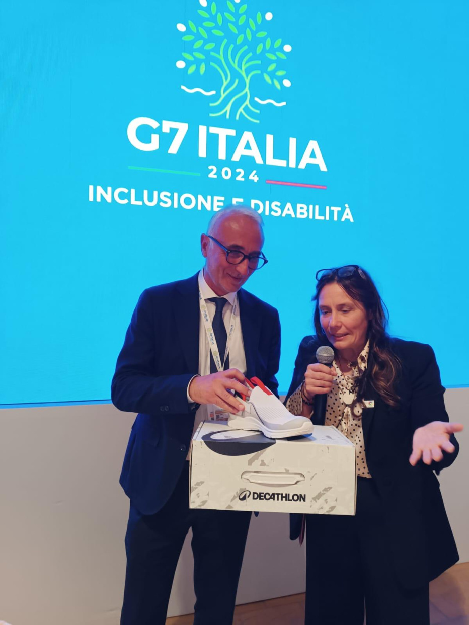 Fulvio Matteoni, Affari istituzionali Decathlon e Alessandra Locatelli, Ministro per le Disabilità